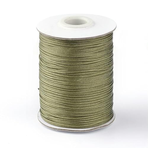 MEIFULLE 85 Yards/Rolle 1MM gewachste Polyesterschnur gewachster Faden Schnurband für Halskette Armband Seil Perle DIY Schmuckherstellung von MEIFULLE