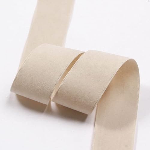 5 Yards/Rolle 25 38 mm einfarbiges doppelseitiges Wildleder Blank Press Samtband für DIY Schleifen für Handwerk Bekleidungszubehör von MEIJIU