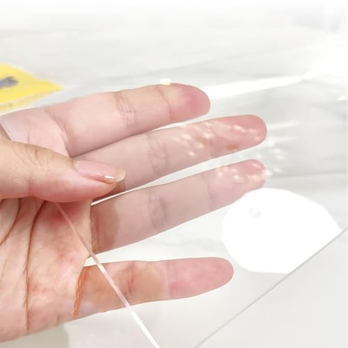 MEILYA 3.2mm,60 * 100CM,Verdickte wasserdichte transparente Tischdecke aus PVC Schreibtischunterlage dick rutschfest 3,2 mm wasserdicht Isoliermatte Restaurant-Couchtische von MEILYA