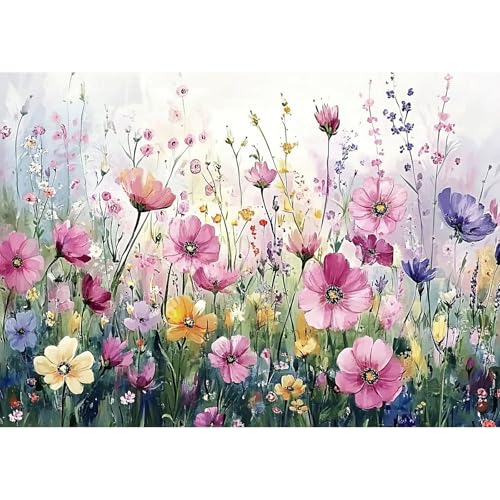 MEIYUDA 5D Diamond Painting Bilder Erwachsene Kinder Blumen und Pflanzen Blume, Diamant Painting Bilder Diy Set Bild, Malerei Kristall Diamond Painting Set Erwachsene für Home Wand Décor 40x30cm von MEIYUDA