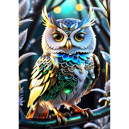 MEIYUDA 5D Diamond Painting Bilder Erwachsene Kinder Eule, Diamant Painting Bilder Diy Set Bild Tier, Malerei Kristall Diamond Painting Set Erwachsene für Home Wand Décor 30x40cm MEIYUDA 5D Diamond Painting Bilder Erwachsene Kinder Eule, Diamant Painting Bilder Diy Set Bild Tier, Malerei Kristall Diamond Painting Set Erwachsene für Home Wand Décor 30x40cm von MEIYUDA