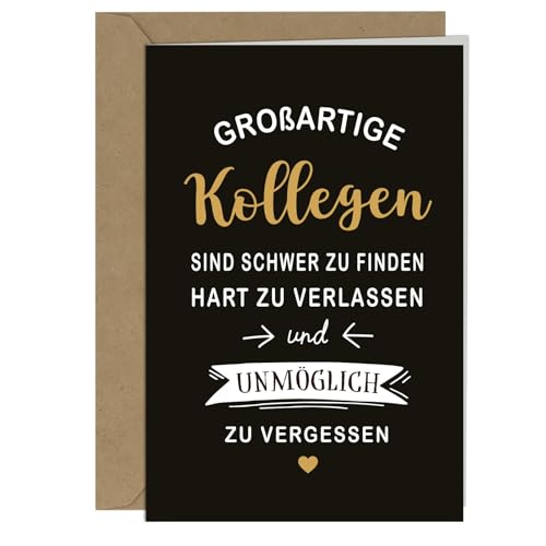 MEJOSER Abschiedskarte Kollegen, Abschiedsgeschenk Kollegen Kollegin, Abschied Kollegin, Karte Abschied Kollege, Karte zum Abschied Jobwechsel Rente Ruhestand, Klappkarte Lustig von MEJOSER