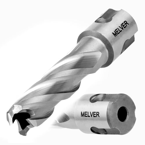 MELVER HSS-Kernbohrer, Weldonschaft 19 mm [3/4"] | NITTO [3/4"] Schnitttiefe 55 mm (FI 14 mm) von MELVER