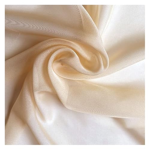 MELY Chiffon-Stoff, durchscheinender Tencel-Chiffon-Stoff, 150 cm breit (Cyan) von MELY