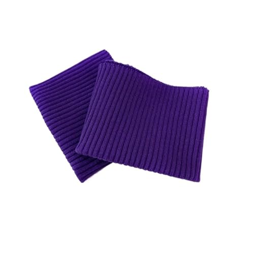 Nähen Ärmel Hosen Bündchen Kleidung Gerippte Bündchen 2 * 2Dicke Baumwolle Dicker Stretch-Strickpullover Arme Bündchen Bein Rippenjersey Gerippter Besatzstoff(Purple) von MELY