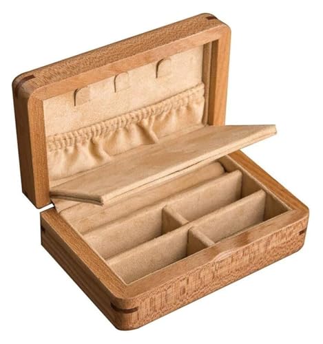 MEMEM Schmuckschatulle, Schmucktruhe, Schmuckkästchen aus Holz, Schmuck-Organizer-Box for Ohrringe, Ringe, Halsketten, Aufbewahrungsbox for Schmuck, Schmuckschatulle for Damen von MEMEM