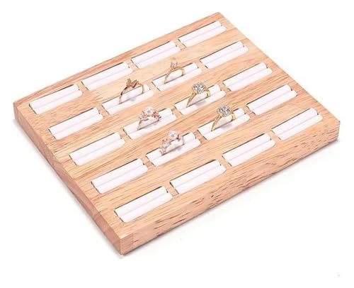 MEMEM SchmuckschatulleSchmuckkästchen Organizer Massivholz Schmuck Display Tablett Ring Ohrringe Platte Ohrring Karte Schmuck Theke Display Requisiten Rack Schmuckschatullen und Verpackung Ohrring S von MEMEM