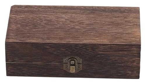 Schmuckschatulle, Schmuckschatulle, Organizer, Retro-Aufbewahrungsbox aus Holz, schlichtes Holz mit Deckel, multifunktionale Scharnierboxen, Geschenkverpackung, Schmuckschatulle, Box for Zuhause, Klei von MEMEM