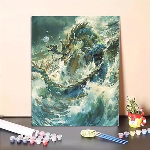 Tier Malen Nach Zahlen Drachen Malen Nach Zahlen Erwachsene Set Mit Pinseln und Pigment Bastelset Erwachsene DIY Handgemalt Ölgemälde für Deko Schlafzimmer, Geschenke für Frauen 90x120cm PJY9 K-6 Tier Malen Nach Zahlen Drachen Malen Nach Zahlen Erwachsene Set Mit Pinseln und Pigment Bastelset Erwachsene DIY Handgemalt Ölgemälde für Deko Schlafzimmer, Geschenke für Frauen 90x120cm PJY9 K-6 von MEOSUEWI
