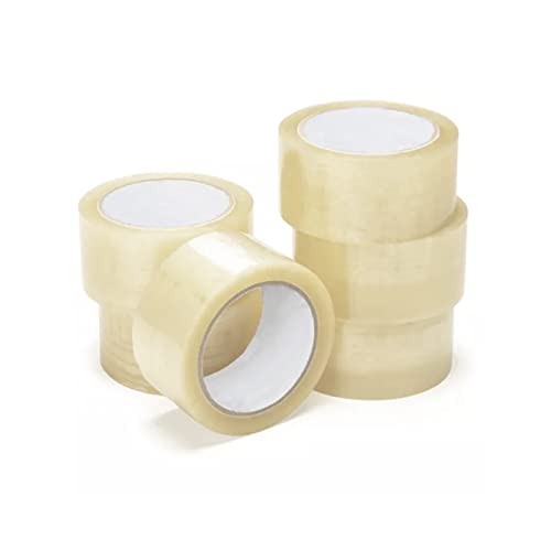 MERCURY TEXTIL 6 Rollen transparentes Verpackungsband, 48 mm x 40/100/120, robustes Klebeband für Versandkartons und Umzüge. (Packung 6-100 m) von MERCURY TEXTIL