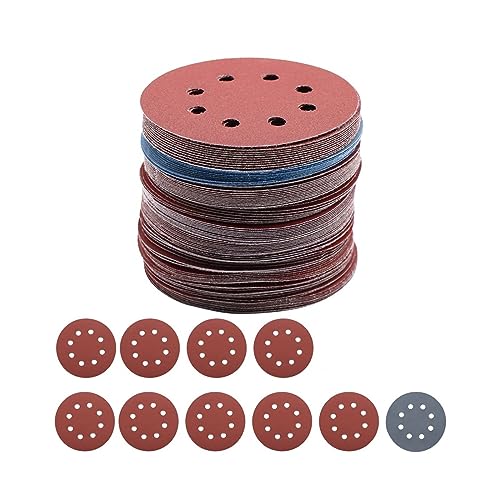 Nassschleifer Air Random Orbital Palm Sander Polierer for 5 Zoll 125 mm Pad pneumatisches Elektrowerkzeug Einfacheres, besseres und schnelleres Polieren(100Pcs Sandpaper set) von MERHOVO