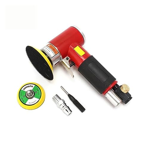 Nassschleifer Mit 1/2/3 Zoll Pad Mini Air Sander Pneumatische for Auto Polieren High Speed ​​Air Powered Polierer Air Werkzeug Maschine Einfacheres, besseres und schnelleres Polieren(Red air sander) von MERHOVO