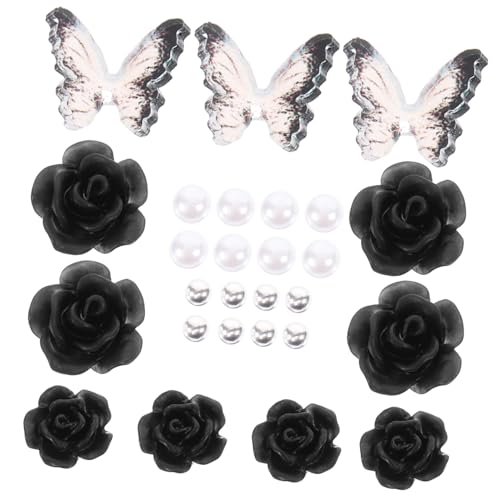 2 Sets Bogen Nagelkunst Dekoration Rosa Perle Gemischter Flacher Boden Nagelkunst Diamanten Dekor Nagel Edelsteine Nagel Charms Für Nägel Maniküre Zubehör DIY Nagel MERRYHAPY von MERRYHAPY