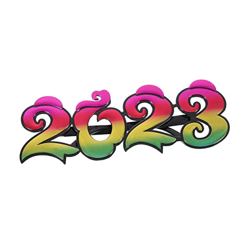 MERRYHAPY 1 Paar 2023 Partybrille Sonnenbrille 2023 Weihnachtsparty Brillen Dekore Brillen Für Fotoautomaten 2022 Fotokabinenstütze Silvester Augenrahmen Des Neuen Jahres Stk Colorful von MERRYHAPY