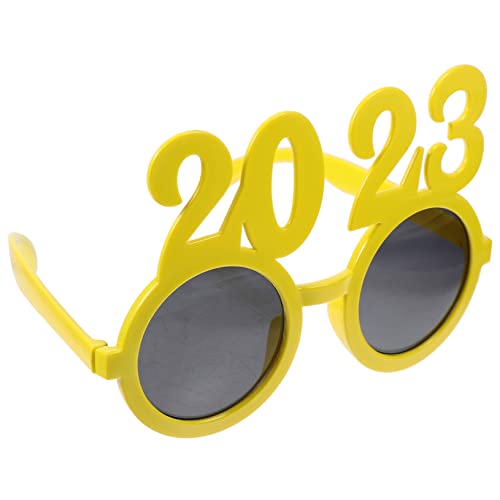 MERRYHAPY 1 Paar 2023 digitale Brille glitzerbrille für das neue jahr 2022 Fotokabinenstütze Dekor halloween brillen faschingsbrille gastgeschenke hochzeit hochzeitsdeko Neujahrsvorräte Stk von MERRYHAPY