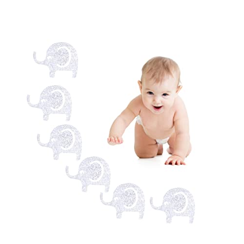 MERRYHAPY 1 Packung Glitzerndes Konfetti Dekorornamente Aus Glitzerndem Papier Babyschmuck Elefant-papierausschnitte Konfetti Für Den Tiertisch Dekorationen Für Elefanten-themenpartys Silver von MERRYHAPY