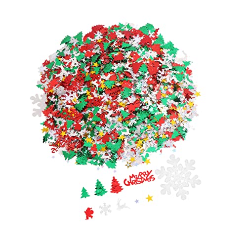 MERRYHAPY 1 Packung Weihnachtskonfetti Bunten Farben Festliche Tischdekoration Für Weihnachten Christbaumschmuck Und Party Dekor Ideal Für Feiern Und Festlichkeiten von MERRYHAPY