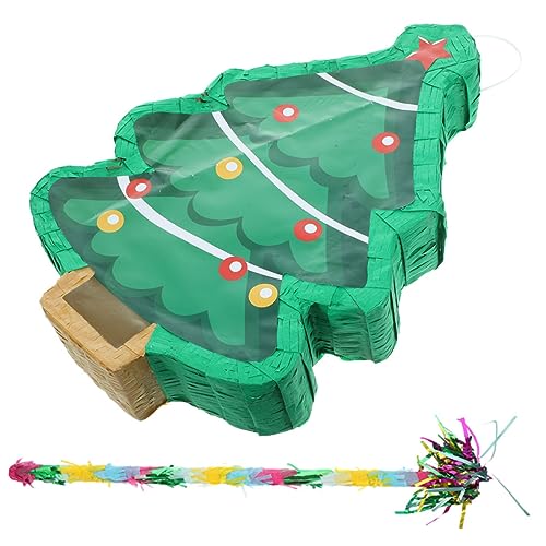 MERRYHAPY 1 Satz （， 1）2pcs Dekorative Piñata Weihnachtsbaum Pinata Weihnachtsfeier Liefert Weihnachtsbaum-pinata-dekor Pinata-hängedekoration Papier von MERRYHAPY