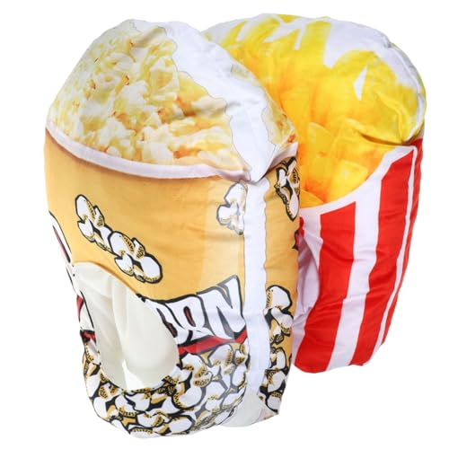 MERRYHAPY 1 Set 2 Stück Haustier Transformationshut Kleid Pommes Frites Plüschhut Plüsch Popcorn Hüte Haustier Leckereien Geburtstag Fotoautomaten Requisiten Partyhut Kostümhut von MERRYHAPY