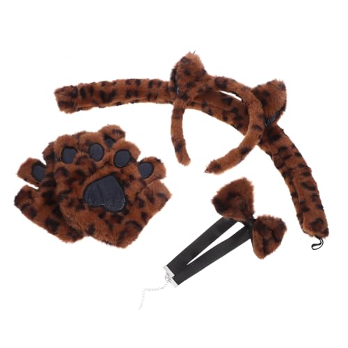 MERRYHAPY 1 Set Katzenohr Stirnband Set Tier Cosplay Zubehör Tiere Ohr Stirnband Festival Dekor Attraktive Tiere Kostüm Stirnband Kostüm Party Dekore Auffälliger Kopfschmuck von MERRYHAPY