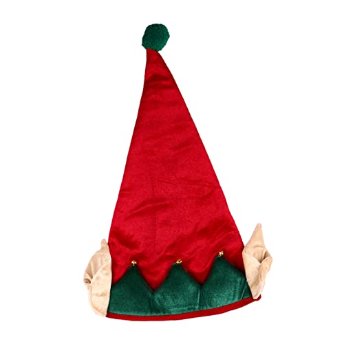 MERRYHAPY 1 X Weihnachts Elfenmütze Weihnachtsmütze Weihnachts Clown Hut Party Kostüm Zubehör Lutscher Süßigkeiten Abdeckmütze Weihnachts Kopfbedeckung Feiertags Party Hut Lange von MERRYHAPY