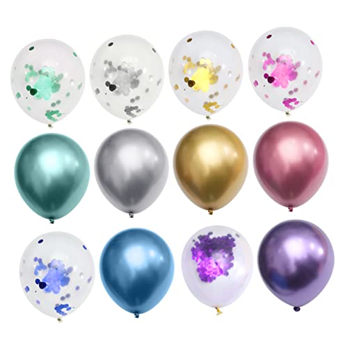 MERRYHAPY 10 Stück Papierschrott Ballon Deko Latex Ballons Für Geburtstagsfeiern Und Festivals Perfekte Luftballons Für Jede Feier von MERRYHAPY