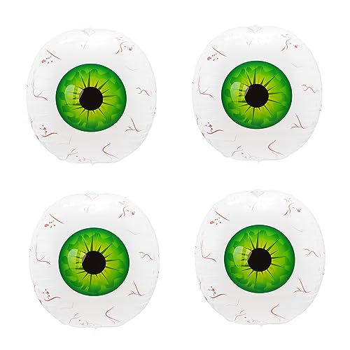 MERRYHAPY 10st Halloween-aluminiumfolienkugel Grüner Ballon Riesige Angst-augen-luftballons Halloween Aufblasbarer Ballon Party Augapfel Ballons Augäpfel Halloween Rote Luftballons Green von MERRYHAPY