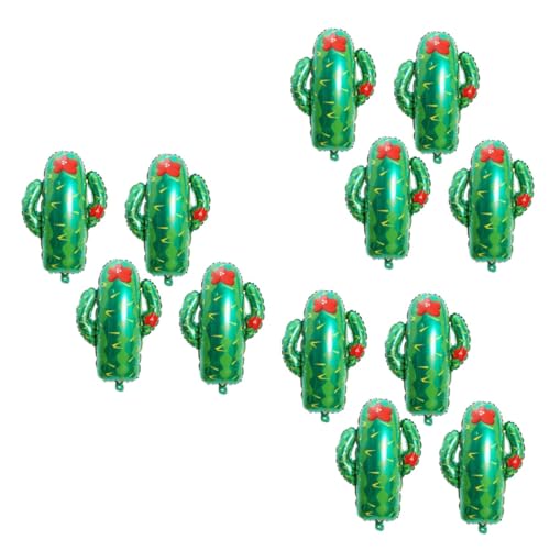 MERRYHAPY 12 Stk Kaktusballon Spielzeug aufblasen Partyballon aus Folie Herzballon Ballons dekor house decoration party decoration Hawaii-Ballon Luftballons für die Partydekoration Green von MERRYHAPY