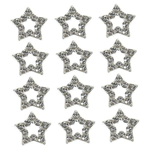 MERRYHAPY 12 Stk Star-Nagelzubehör Nagel-Charme-Ornament Nagelkunst-Anhänger nagelsteine gelnägel nail decoration dekorative Sternanhänger für Nagelkunst Metallanhänger für Maniküre-Nägel von MERRYHAPY