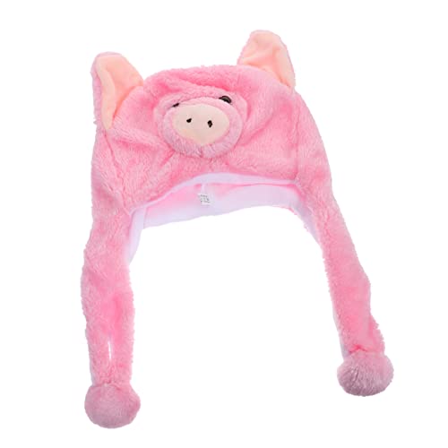 MERRYHAPY 1Stk Kuscheltier Hut Kinderkleidung kinderkleider carnival costume Karnevalshut costume Neuheit Kostümhut Hasenkostüm Plüsch-Partyhut Plüschmütze Plüsch und pp Baumwolle Rosa von MERRYHAPY