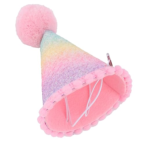 MERRYHAPY 1stk Geburtstagshut Geburtstagsmütze Für Kindermütze Selber Machen -partyhut Partykegelhut Kegelhüte Für Kinder Stirnband Zum 1. Geburtstag Glitzer Hüte Kappen Glitzertuch von MERRYHAPY