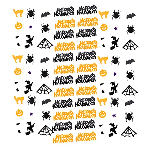 MERRYHAPY 2 Packungen Halloween-Aufkleber Halloween-Werfen Konfetti-Streusel für den Tisch halloween dekoset halloween einladungskarten Dekor Halloween-Konfetti Party Konfetti Plastik von MERRYHAPY