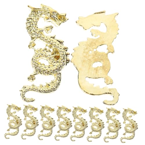 MERRYHAPY 20 Stk Weihnachtszauber für Nägel weihnachten weihnachen geburtstags weihnachtsgesch weichnachten Nageldekoration Nagelschmuck Nagel-Edelsteine Maniküre-Edelsteine Legierung Golden von MERRYHAPY