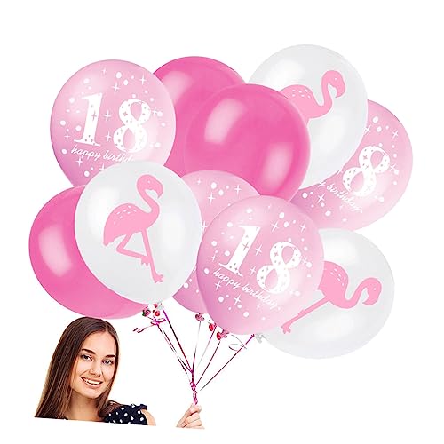 MERRYHAPY 20 Stück Große Rosa Luftballons Für Den 18 Geburtstag Flamingo Design Perfekte Dekoration Und Gastgeschenke Langlebig Und Ideal Für Partys Und Feiern Rosé von MERRYHAPY