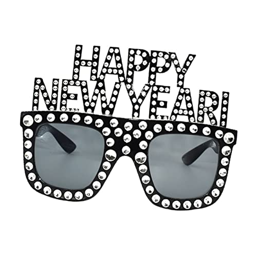 MERRYHAPY 2023 Happy New Year Partybrille Lustige Schwarze Sonnenbrille Für Silvesterfeiern Und Neujahrspartys Einzigartige Brillen Für Festliche Dekorationen von MERRYHAPY