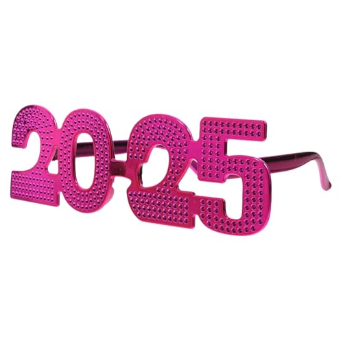 MERRYHAPY 2025 Brille Partyzubehör party zubehör Partybrille mit Nummern Modebrillen 2024 Brille Partydekorationen für das neue Jahr Weihnachtsdekorationen Party-Requisiten Zahlenbrille Abs von MERRYHAPY