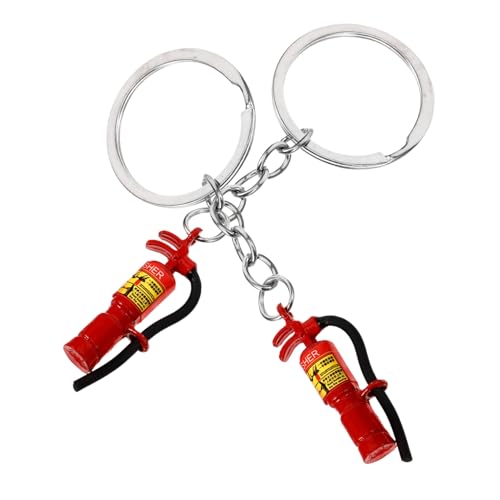 MERRYHAPY 2st Feuerwehrmann- Geldbörse Charme Karabiner Reize Schlüsselanhänger Mit Feuerwehrmann-anhänger Feuer-ausrüstung Feuer-schlüsselanhänger Ringe Mini Auto Loch Zinklegierung von MERRYHAPY