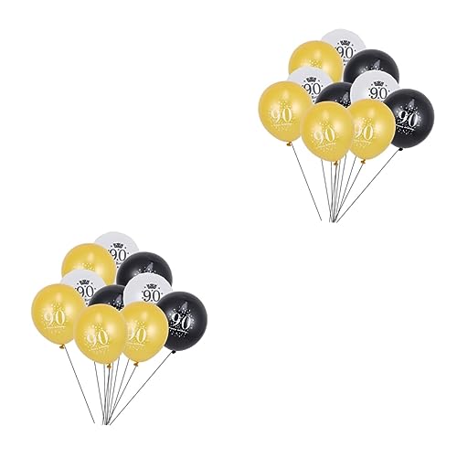 MERRYHAPY 30 Stk Partyballons Zahlenballon Konfetti Geburtstagsballons für 18-jährige 90. Geburtstagsdekorationen für Männer Gedenkballons Ballongas luftballons balongas Ballon für die Party von MERRYHAPY