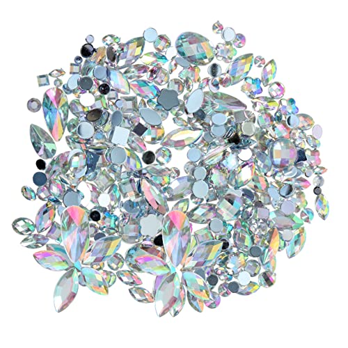 MERRYHAPY 300St Bohrer für Augenaufkleber Acryl Strass Flatback-DIY-Strass Strassdekore Maniküre-Dekore Strasssteine weihnachten party gems Handy-Zubehör Nagelkunst Strass Maniküre-Ornamente von MERRYHAPY