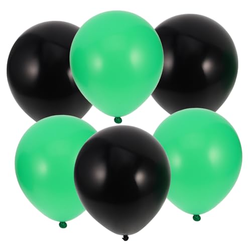 MERRYHAPY 30st Ballonanzug Grün-schwarzer Latexballon Luftballons Für Geburtstagsfeier Schwarze Und Grüne Luftballons Geburtstag Luftballons Zubehör Für Hochzeitsballons Emulsion von MERRYHAPY