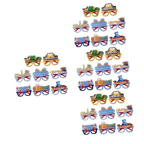 MERRYHAPY 32 Paare Oktoberfest-brille Partygläser Für Die Dekoration Oktoberfest Partyzubehör Oktoberfest Party Brillen Dekore Bier Brille Oktoberfest-sonnenbrille Gastgeschenke Plastik von MERRYHAPY