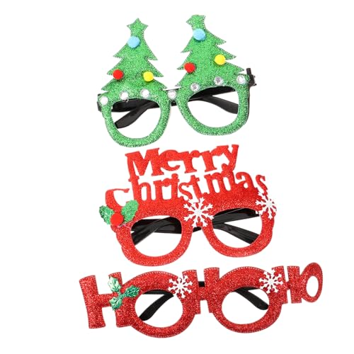 MERRYHAPY 3St Cartoon-Brille Weihnachtsdekoration Schmücken Urlaub Party Gefälligkeiten kinder ferngläser kinderferngläser schnapsgläser Weihnachtsbedarf Party lustige Brille Plastik von MERRYHAPY