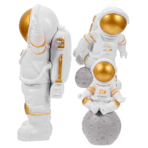 MERRYHAPY 3St Raumkuchendekoration birthday cake decoration birthday cake topper Spielzeuge Astronauten-Kuchenaufsatz Schmücken Dashcams für Autos Kuchenverzierungen Astronauten-Kuchendekor von MERRYHAPY