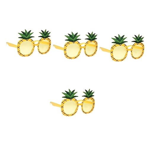 MERRYHAPY 4 Stück Ananas Gläser faschingsbrille karnevalsbrille dekoration party Partydekorationen tropische Dekorationen Sonnenbrille schnapsgläser Praktische Partybrille Kostümzubehör Abs von MERRYHAPY