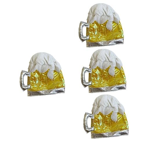 MERRYHAPY 4 Stück Bierhut caps für kinder faschingskostüme fasnachtskostüme Kostümzubehör partyzubehör Bier-Fotokabinen-Requisiten Rollenspielhut Performance-Hut Festival-Hut-Ornament Tuch von MERRYHAPY