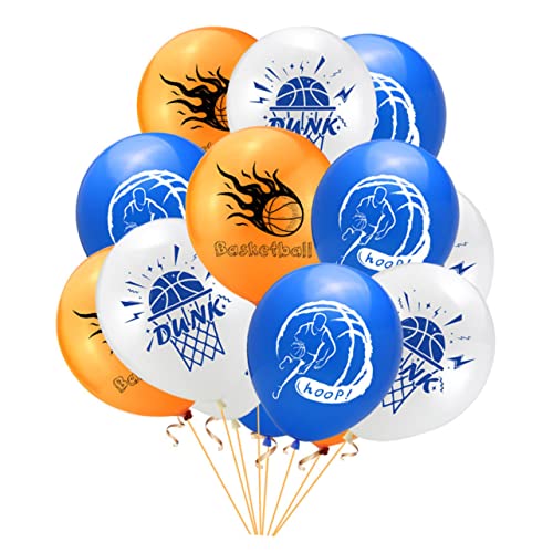 MERRYHAPY 50 Stück Ballon Zum Thema Basketball Basketball-dekor Basketball-ballon Fußballballons Sportballons Basketball-druckballon Dekorationen Für Sportpartys Sportballon-kit von MERRYHAPY