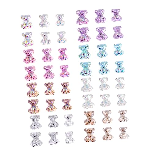 MERRYHAPY 96 Stk Zubehör für Nagelbären nail art nails art Nagelcharme Nagelkunstdekoration Nagelkunst-Set Nagelkunst zarte Dekore Nagelschmuck DIY zubehör für nagel Maniküre-Pflaster Harz von MERRYHAPY