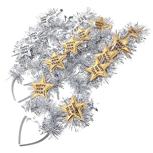 MERRYHAPY 9St neues jahr stirnband weihnachtsdeko dekoration weihnachten weihnatsdeko silvesterdekoko Neuheit Haarreifen neujahr haarband Partyzubehör kreativer Kopfschmuck 2022 Plastik von MERRYHAPY