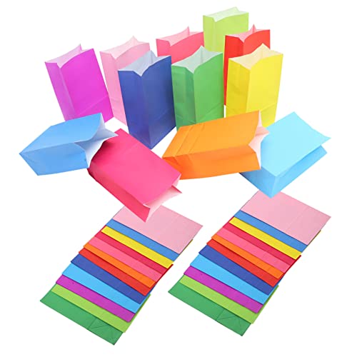 MERRYHAPY Bunte Papierbeutel Multifunktionale Und Snacktüten Ohne Henkel Ideal Für Partys üßigkeiten Und Feiertage von MERRYHAPY