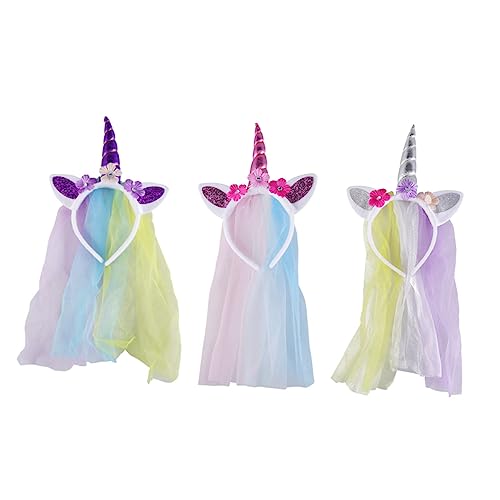 MERRYHAPY Einhorn Stirnband Für Karneval Und Tanzpartys Farbenfroher Kopfschmuck Mit Buntem Design Ideal Für Kinder Und Erwachsene Perfektes Accessoire Für Kostüme Und Feiern von MERRYHAPY